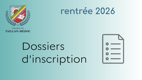Dossiers d&rsquo;inscription – Liste de fournitures